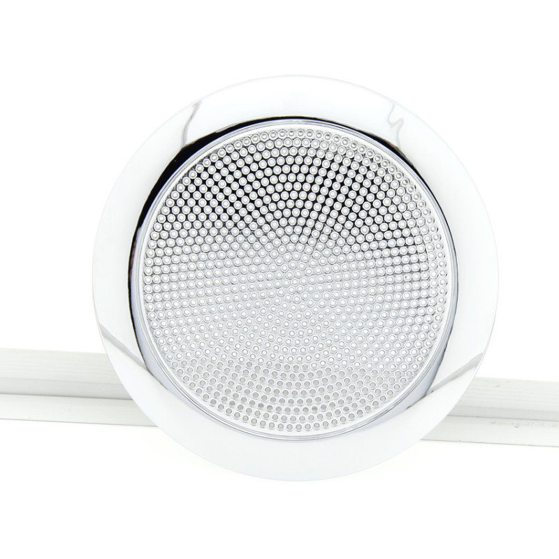 Накладка декоративна під динамік або кулер ( Витяжка ) душової кабіни. Хром з сіточкою.