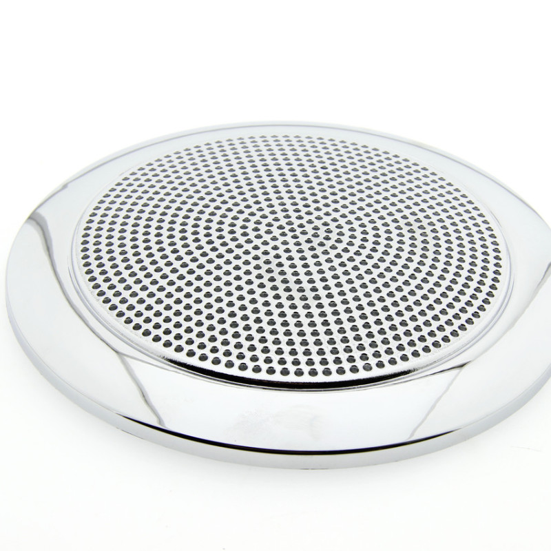 Накладка декоративна під динамік або кулер ( Витяжка ) душової кабіни. Хром з сіточкою.