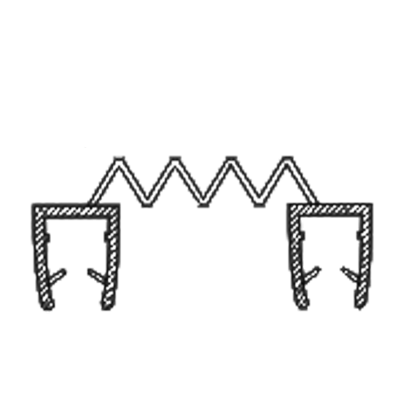 Ущільнювач з'єднувальний для скла душової кабіни (ПП04) 8 мм