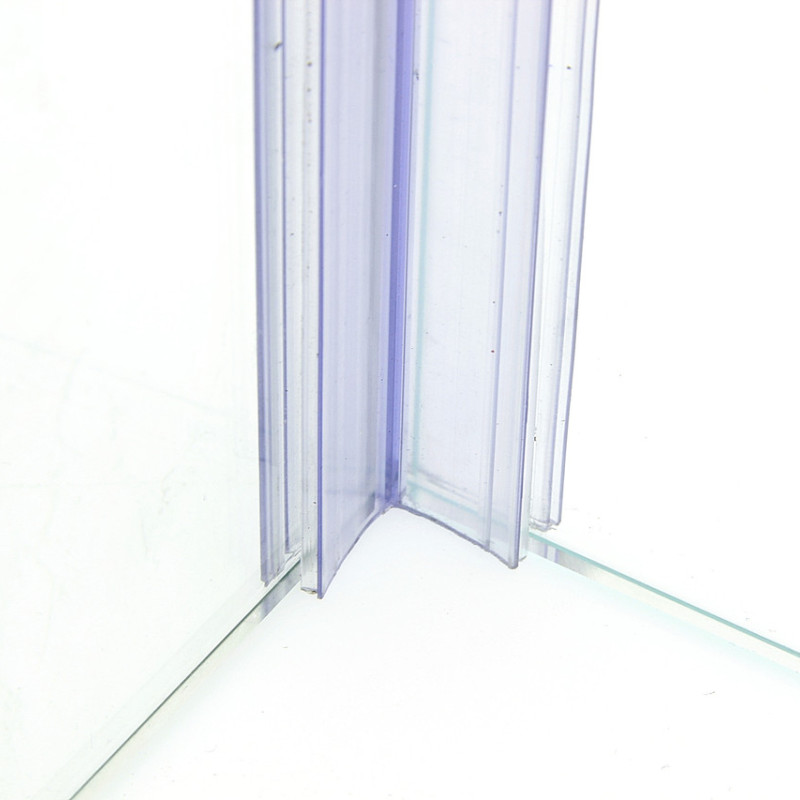 Уплотнитель жесткий для стекла душевой кабины П-образный ( ФС20) 8 мм