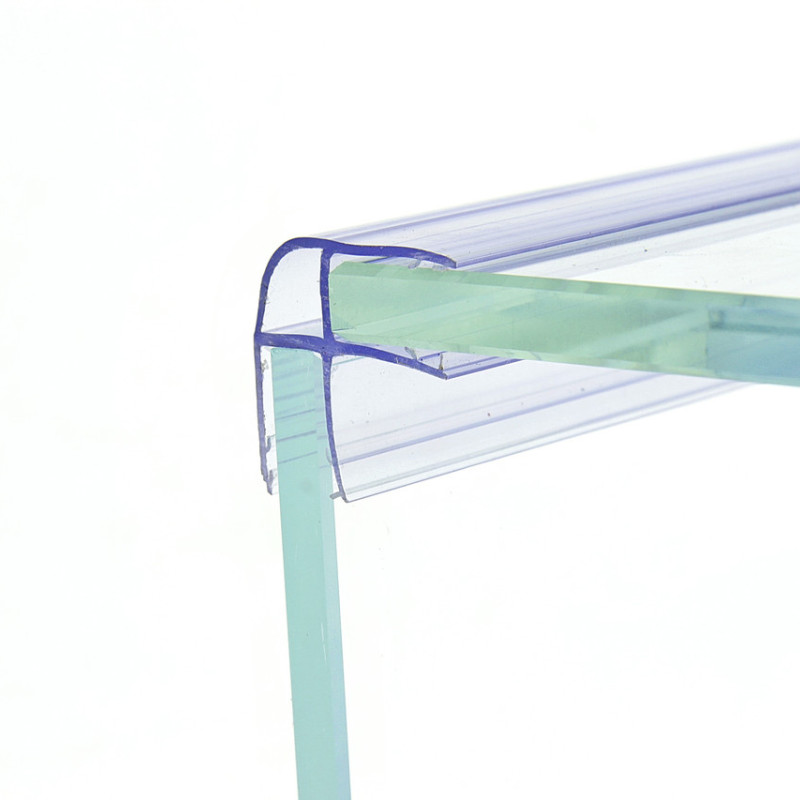 Уплотнитель жесткий для стекла душевой кабины П-образный ( ФС20) 8 мм