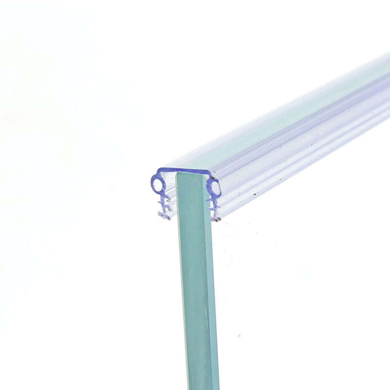 Уплотнитель жесткий для стекла душевой кабины П-образный ( ФС20) 8 мм