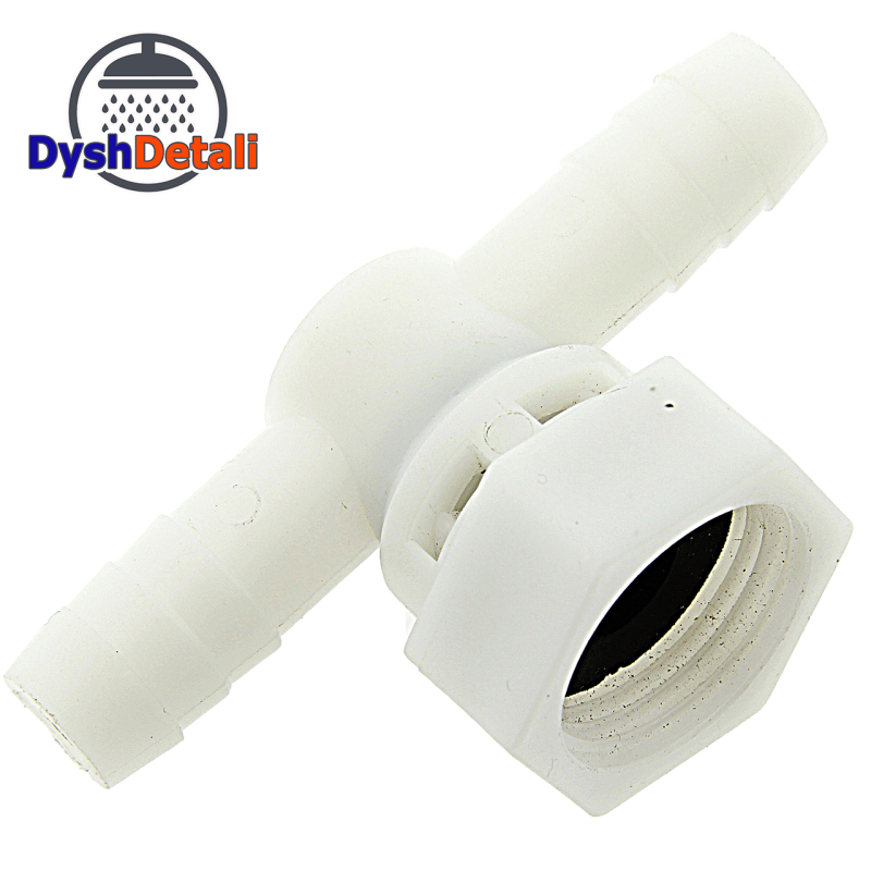 Трійник пластиковий, поворотний, прохідний, штуцер-гайка ( Y-02 ) з внутрішньою різьбою.