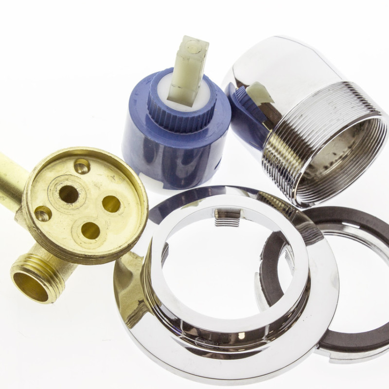 Шайба хромована для кріплення картриджа в змішувачі душової кабіни ( ШХ02 ) з зовнішньою різьбою