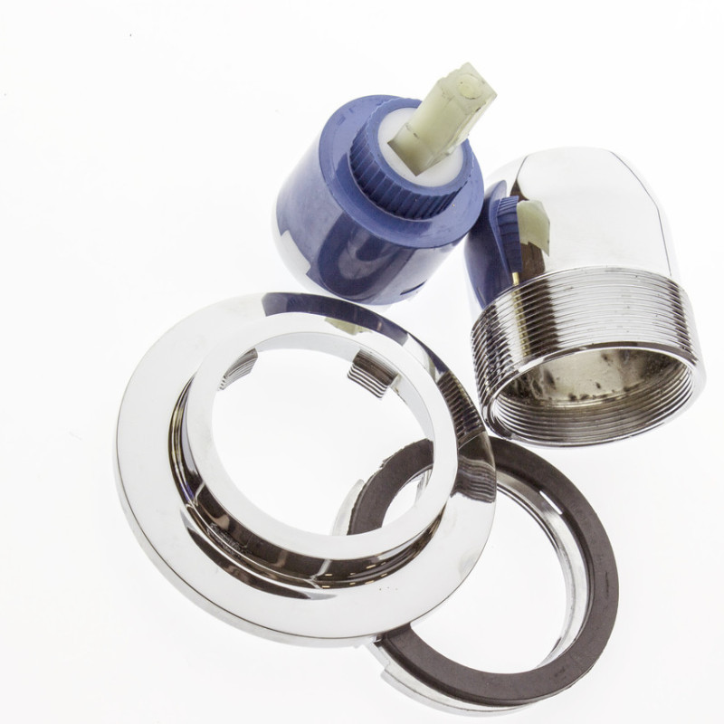 Шайба хромована для кріплення картриджа в змішувачі душової кабіни ( ШХ02 ) з зовнішньою різьбою