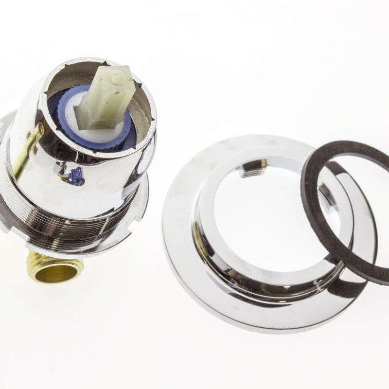 Шайба хромована для кріплення картриджа в змішувачі душової кабіни ( ШХ02 ) з зовнішньою різьбою