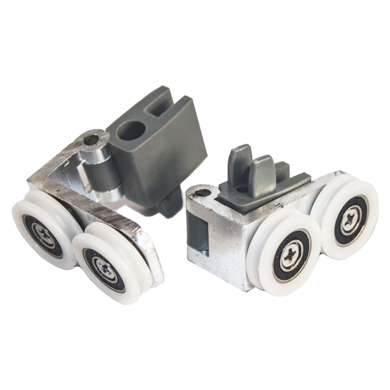 Ролики для душової кабіни подвійні, колеса з прорізом ( А 046 )