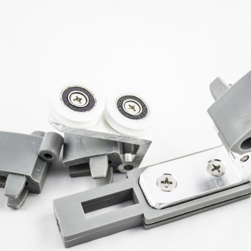 Ролики для душової кабіни подвійні, колеса з прорізом ( А 046 )