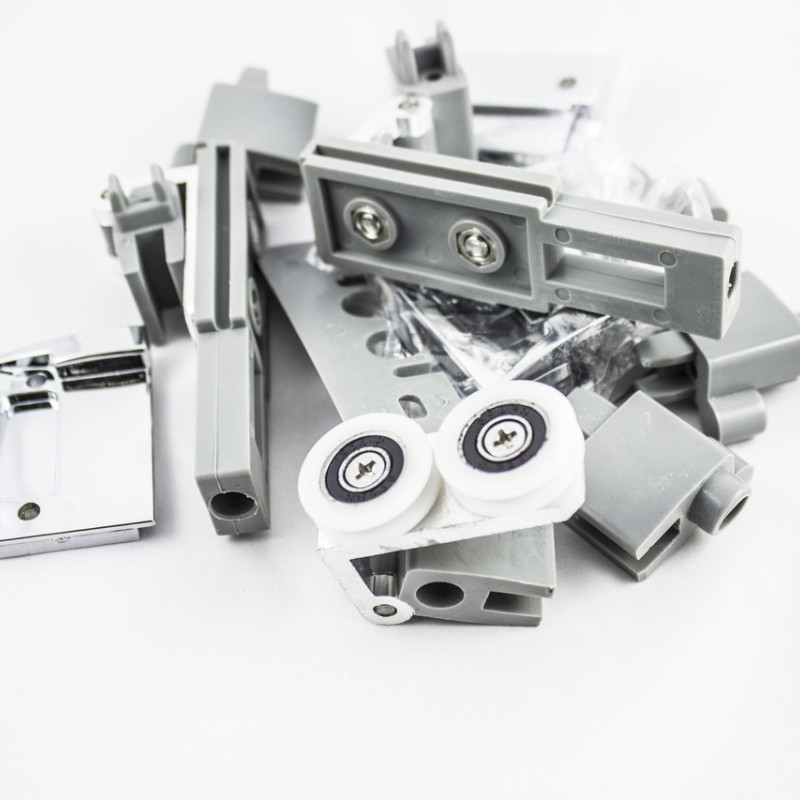 Ролики для душової кабіни подвійні, колеса з прорізом ( А 046 )