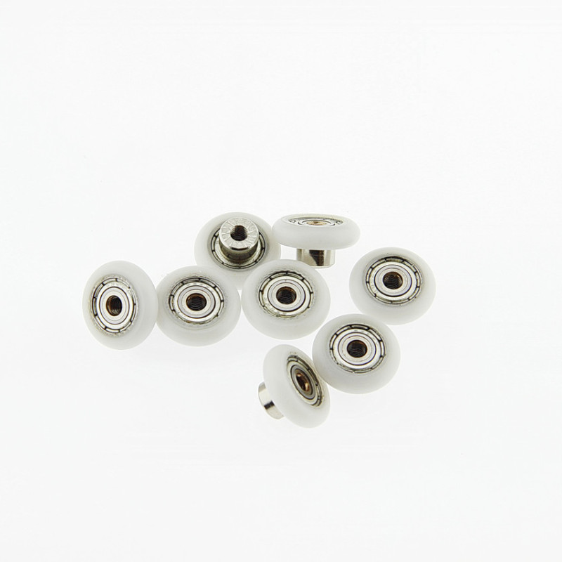 Коліщата для душової кабіни ( А-44 2 ) діаметром 18 мм з різьбою на втулці підшипника