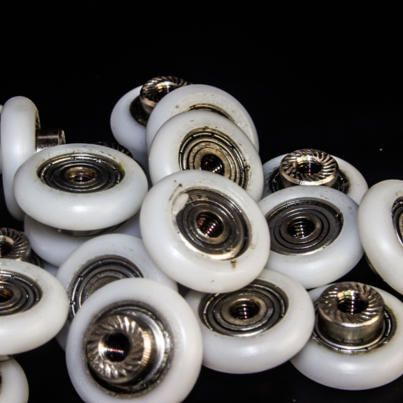 Коліщата для душової кабіни ( А-44 5 ) діаметром 19 мм з різьбою на втулці підшипника