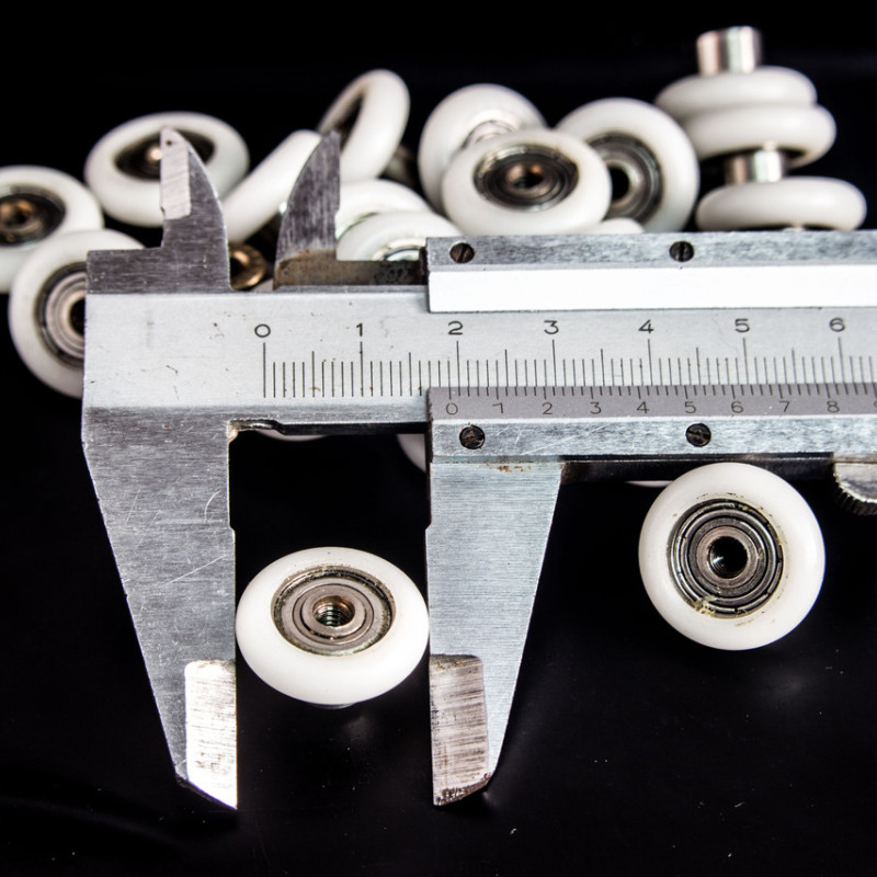 Коліщата для душової кабіни ( А-44 7 ) діаметром 19 мм з різьбою на втулці підшипника