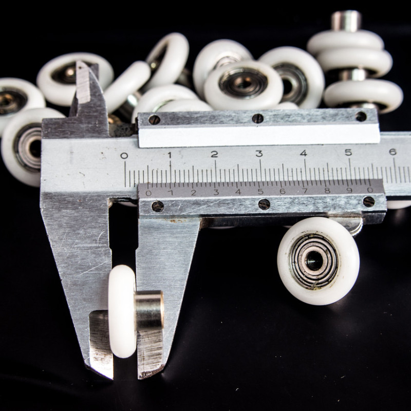 Коліщата для душової кабіни ( А-44 7 ) діаметром 19 мм з різьбою на втулці підшипника