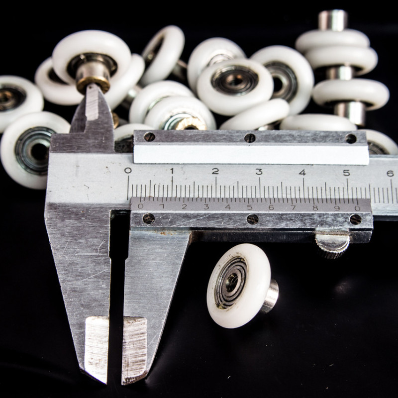 Коліщата для душової кабіни ( А-44 7 ) діаметром 19 мм з різьбою на втулці підшипника