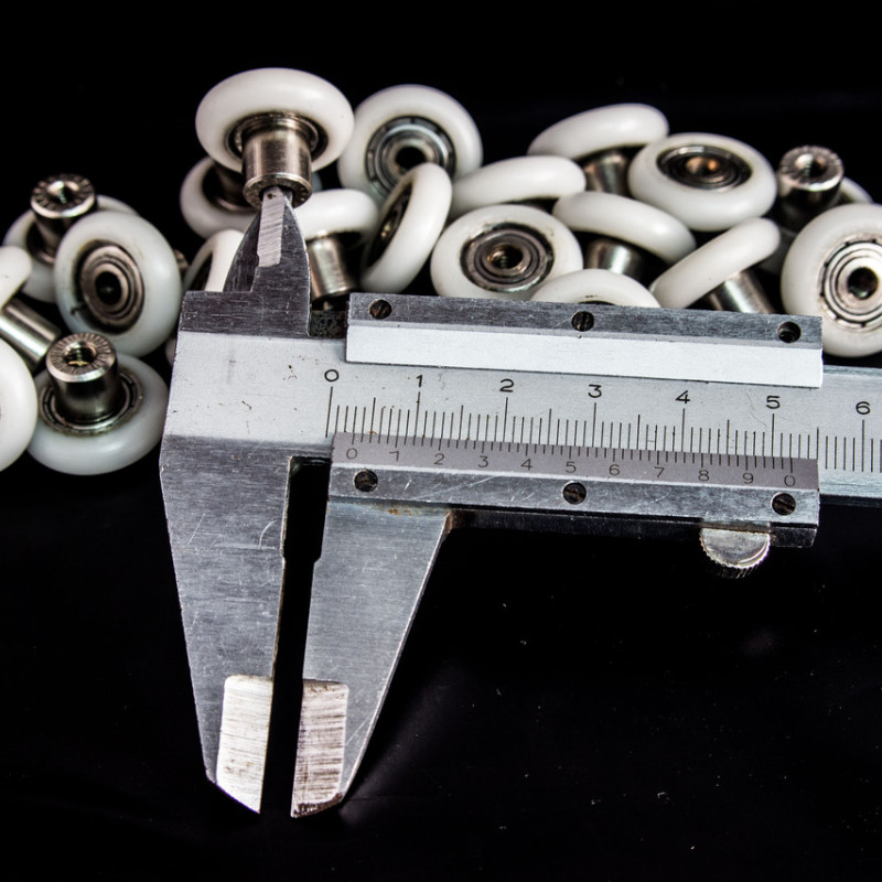 Коліщата для душової кабіни ( А-44 8 ) діаметром 19 мм з різьбою на втулці підшипника