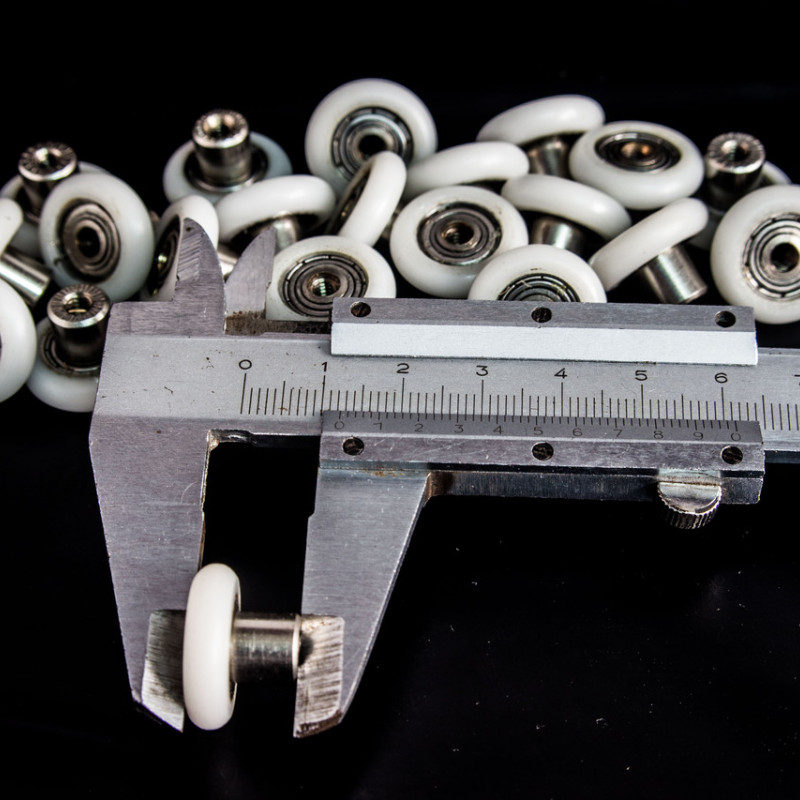 Коліщата для душової кабіни ( А-44 8 ) діаметром 19 мм з різьбою на втулці підшипника