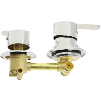 Змішувач для душової кабіни ( С 2\10 ) на два положення з штуцерами і 10 см по центрам.