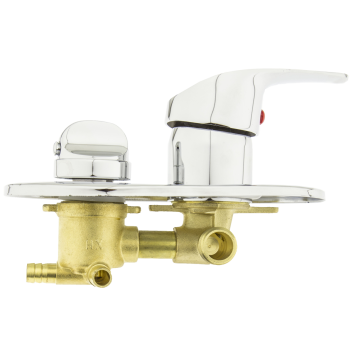 Змішувач для душової кабіни (С-3\6 ) на три положення під штуцер, у стійку душової кабіни