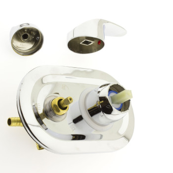 Змішувач для душової кабіни (С-3\6 ) на три положення під штуцер, у стійку душової кабіни