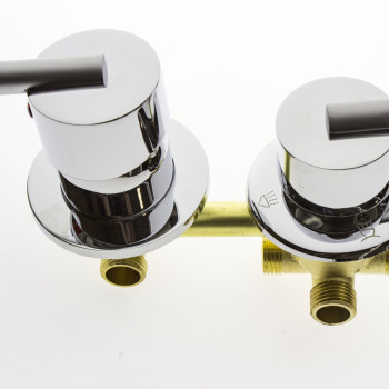 Змішувач для душової кабіни ( Г-4\9 ) на чотири положення під гайку у стійку душової кабіни