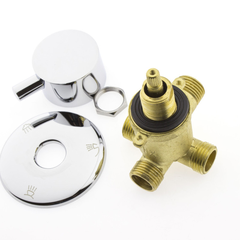 Перемикач для душової кабіни ( Г3 ) на три положення під гайку, вбудовуваний.