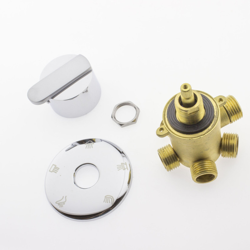 Перемикач для душової кабіни ( Г5 ) на п'ять положення під гайку, вбудовуваний.