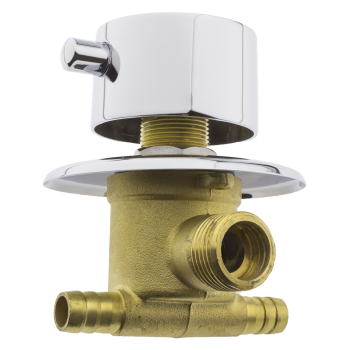 Перемикач для душової кабіни (С2) на два положення під штуцер, вбудований.