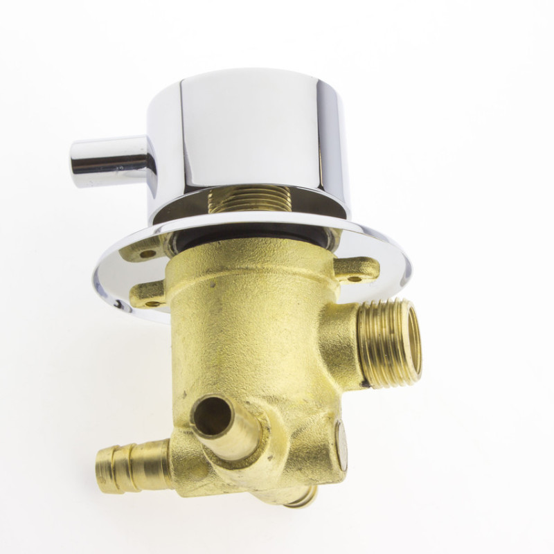 Перемикач для душової кабіни (С3) на три положення під штуцер, вбудований.