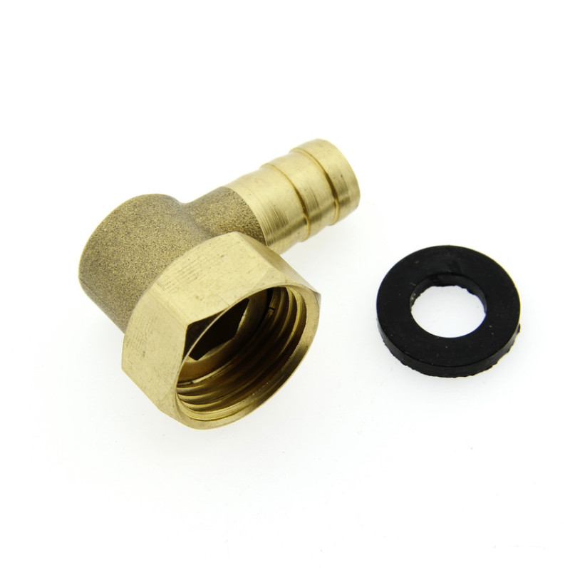 Куточок латунний, поворотний ( Y-04 ) для підключення гнучкого шланга.