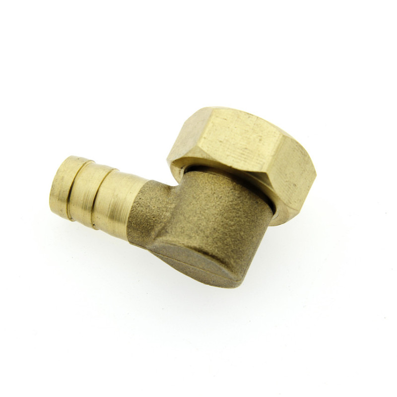 Куточок латунний, поворотний ( Y-04 ) для підключення гнучкого шланга.