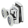 Ролики для душової кабіни металевий, подвійні, поворотні, нажимной ( К-61 В ) 26 мм.