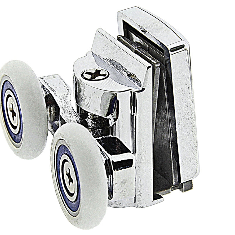 Ролики для душової кабіни металевий, подвійні, поворотні, нажимной ( К-61 В ) 26 мм.