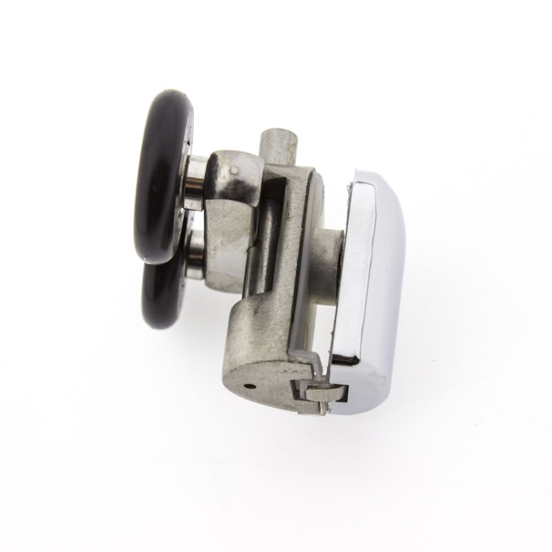 Ролики для душової кабіни подвійні, нижні, нажимні, металевий, нержавіюча сталь ( Н-43Н ) 23 мм.