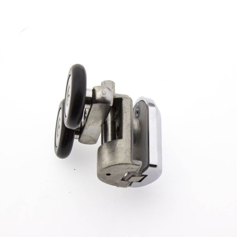 Ролики для душової кабіни подвійні, нижні, нажимні, металевий, нержавіюча сталь ( Н-43Н ) 23 мм.