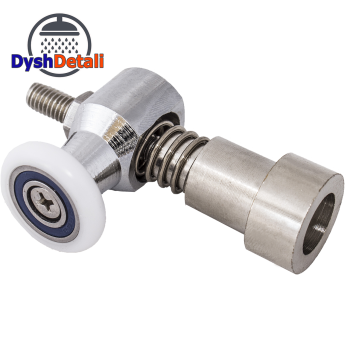 Ролики для душової кабіни нижні, металевий, одинарний, нажимні, ( К-65 )