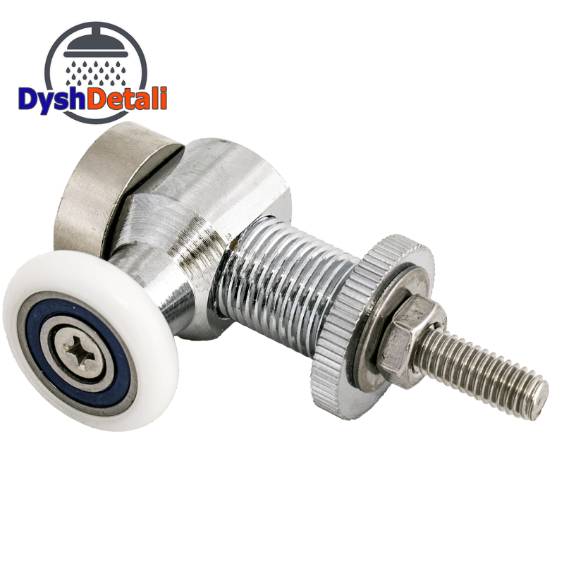 Ролики для душової кабіни верхні, металевий, одинарний, ( К-64 )