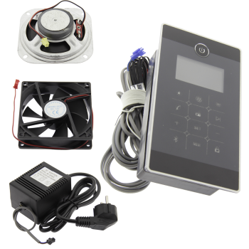 Пульт керування душової кабіни сенсорний, чорного кольору КОМПЛЕКТОМ ( БУ-19 )