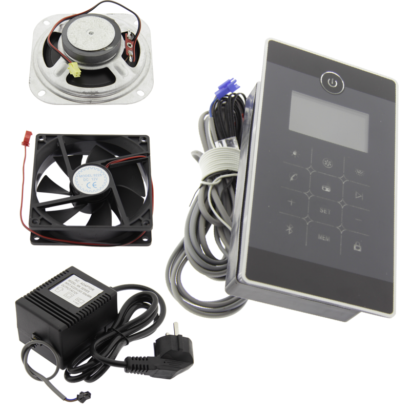 Пульт керування душової кабіни сенсорний, чорного кольору КОМПЛЕКТОМ ( БУ-19 )