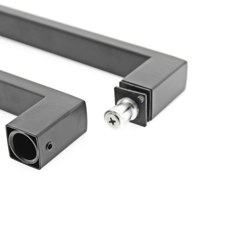 Ручка для скляних дверей (Н 036А) Чорна