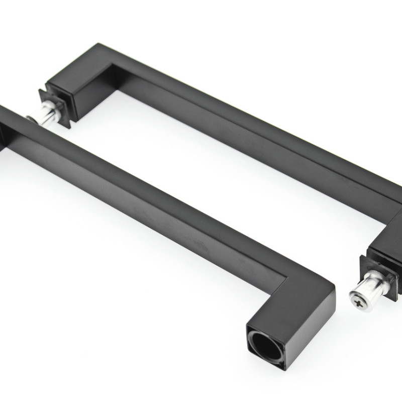 Ручка для скляних дверей (Н 036А) Чорна