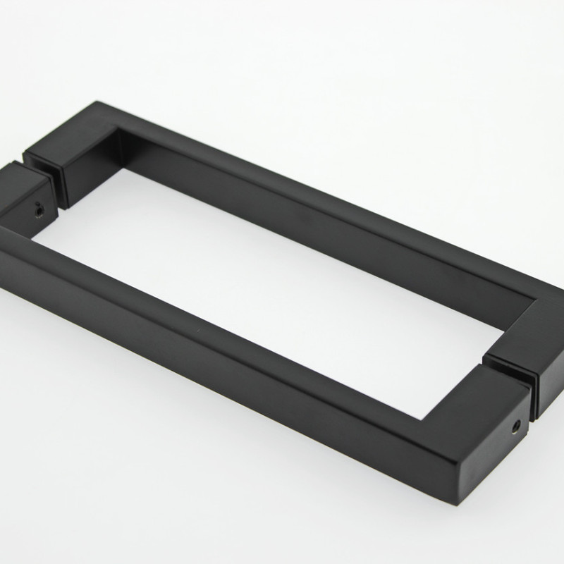 Ручка для скляних дверей (Н 036А) Чорна