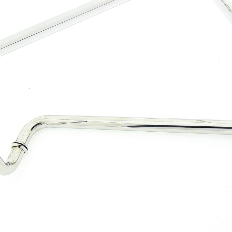 Ручка для скляних дверей на три отвори в склі (Н-645) Метал