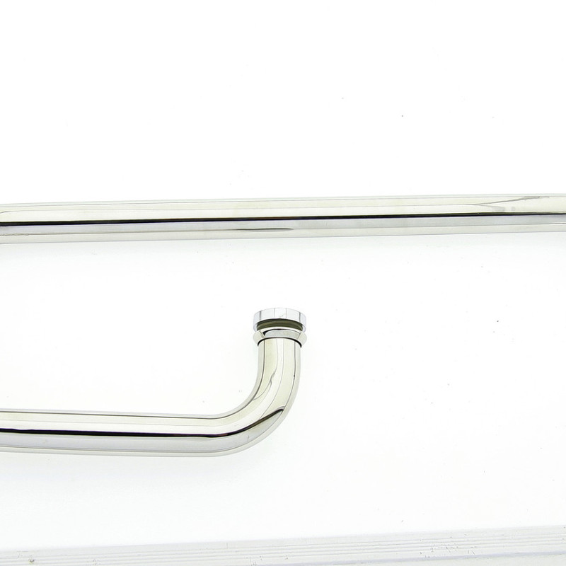 Ручка для скляних дверей на три отвори в склі (Н-645) Метал