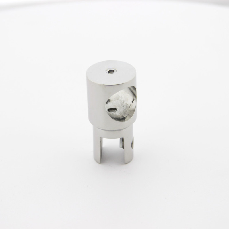 Кріплення скла до труби 19мм ( КН 08 ) Нержавіюча сталь.