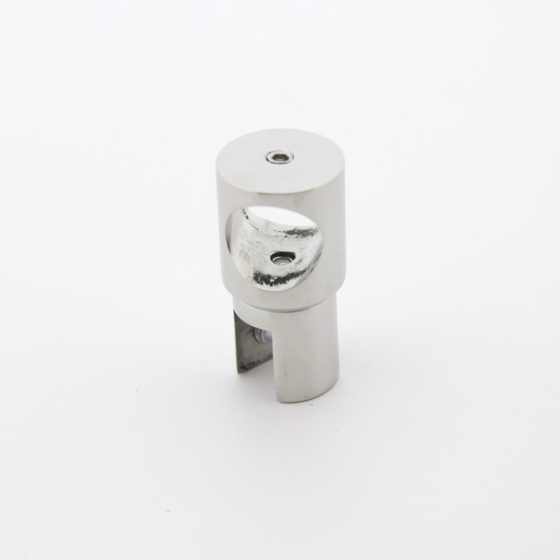 Кріплення скла до труби 19мм ( КН 08 ) Нержавіюча сталь.