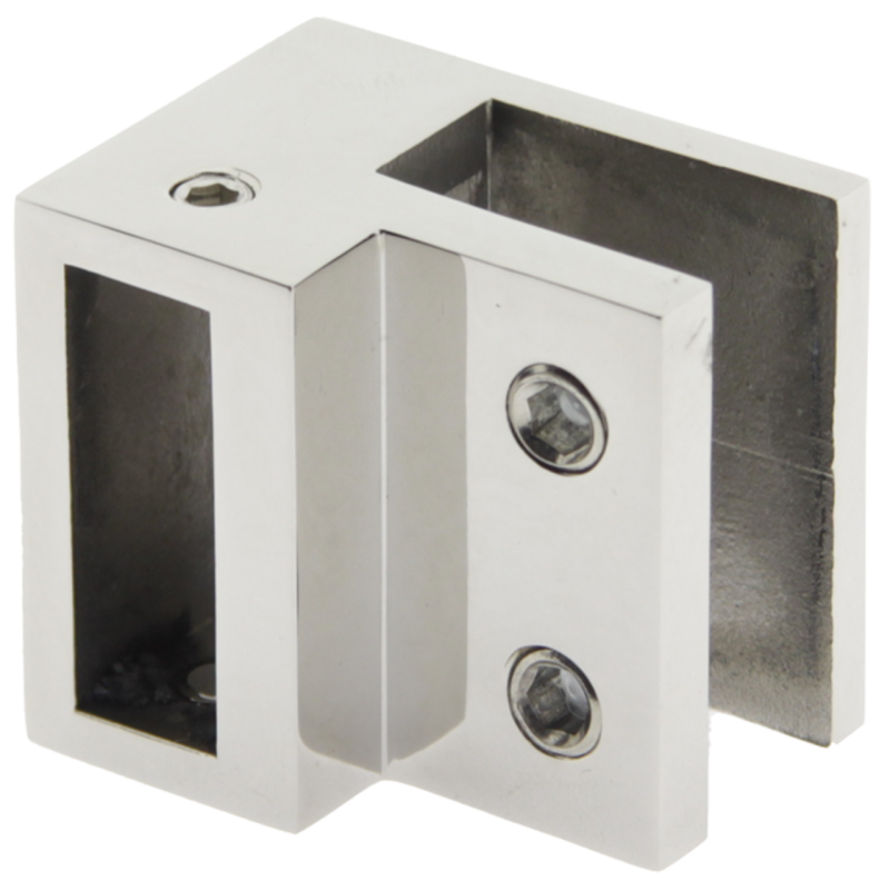 Кріплення для скла (скло-труба) 10 х 30 мм.90 ° (КН 21)