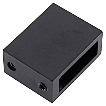 Кріплення труби 10х30 мм. до стіни. (КН 29) Чорний