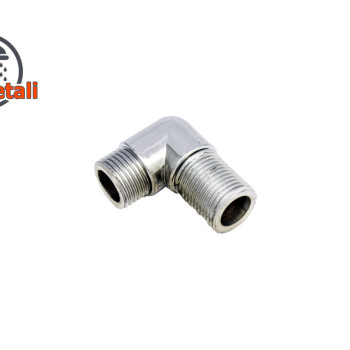 Куточок для підключення душа (УД 03П) пластиковий, хромований, з зовнішньою різьбою.