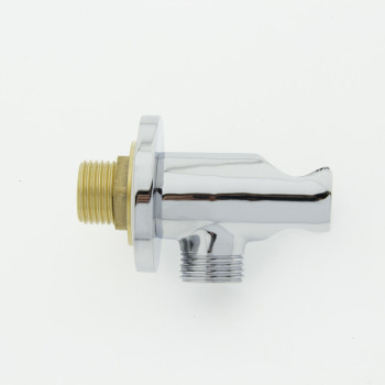 Куточок хромований, латунний (УД 23) з власником під лійку.