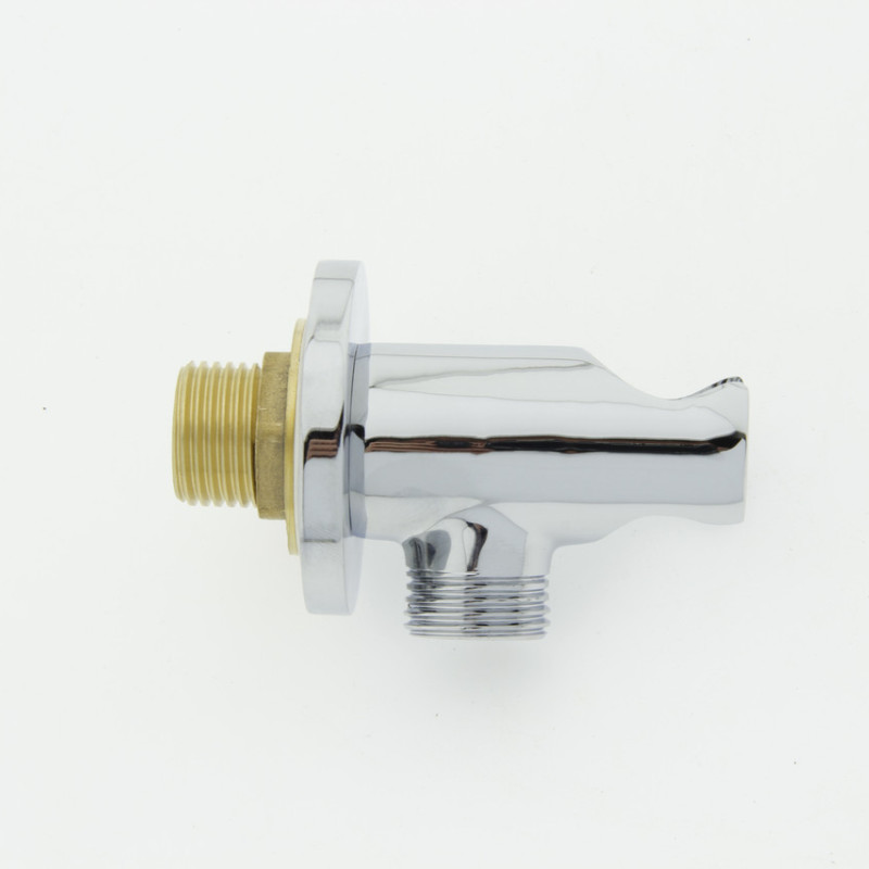 Куточок хромований, латунний (УД 23) з власником під лійку.